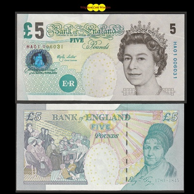 2002 Bank of England £5 Note - HA01